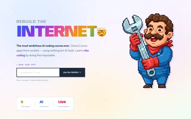 Rebuild the Internet screenshot