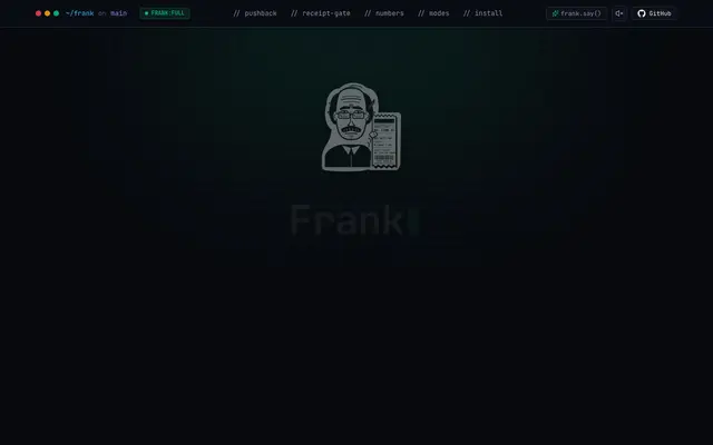 Frank screenshot