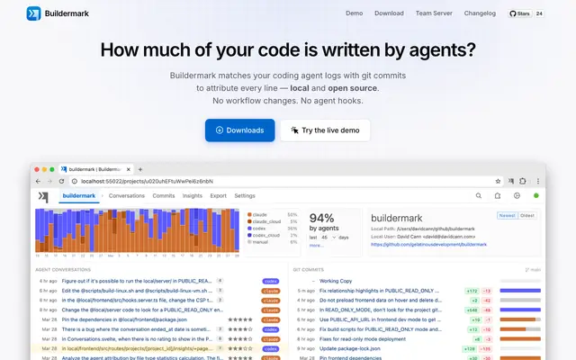 Buildermark screenshot