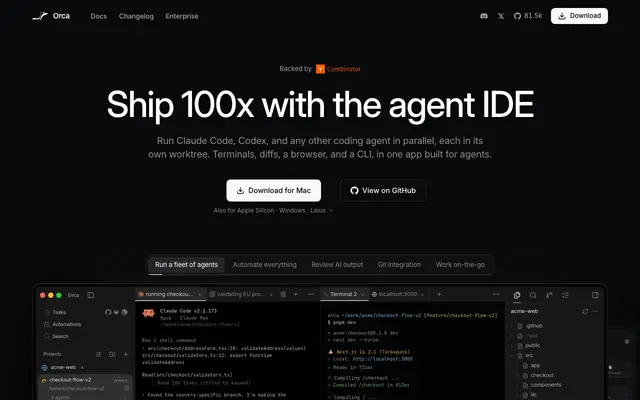 Orca screenshot