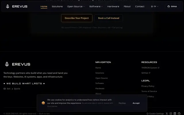 THERION System screenshot