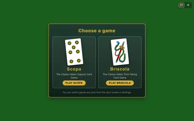 Scopa AI screenshot