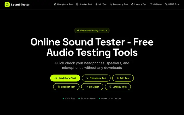 Sound Tester screenshot
