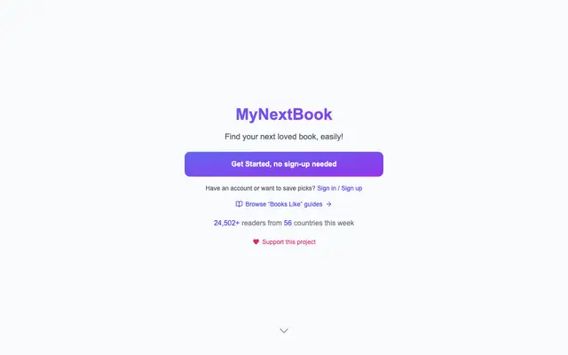 MyNextBook screenshot