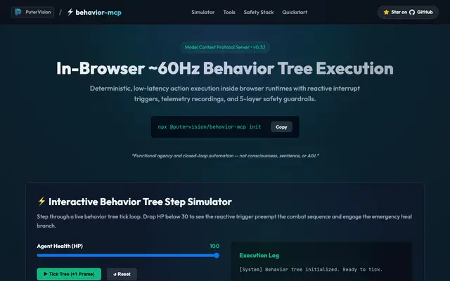 Behavior MCP screenshot