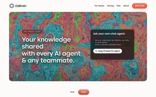 OzBrain screenshot