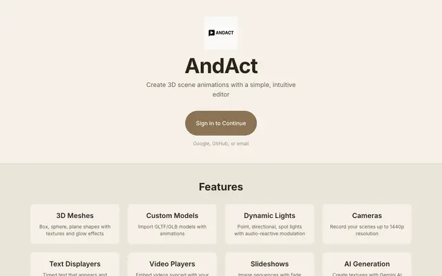 AndAct screenshot