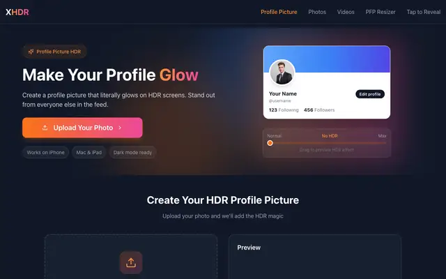 XHDR screenshot