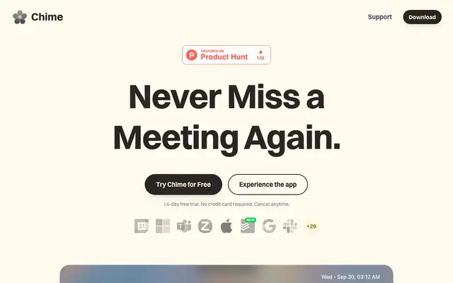 Chime screenshot