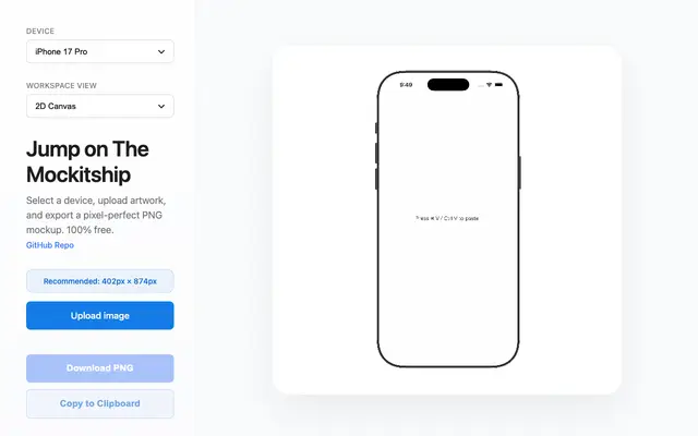 Mockitship screenshot