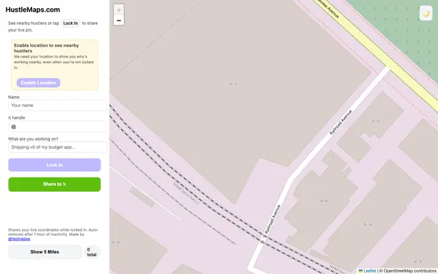 HustleMaps screenshot
