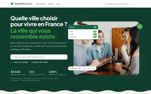Quelle Ville Choisir screenshot