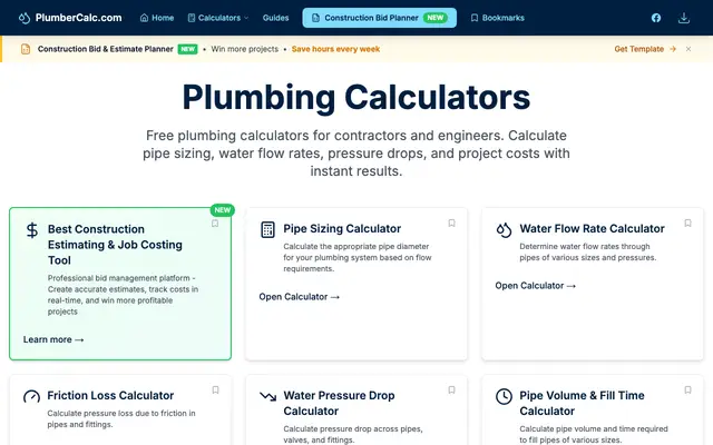 PlumberCalc screenshot