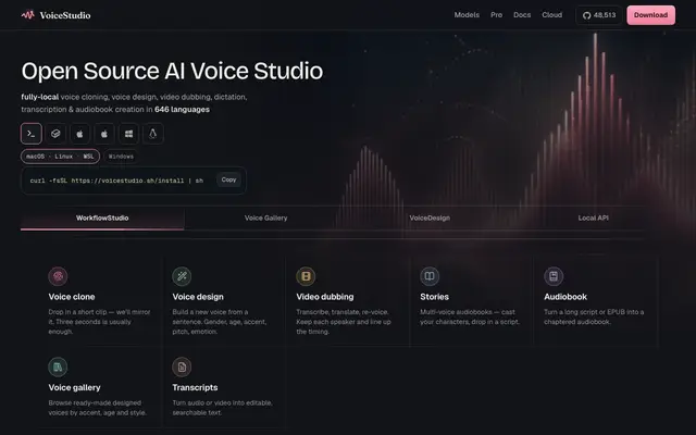 VoiceStudio screenshot