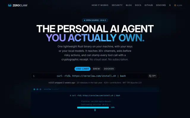 ZeroClaw screenshot