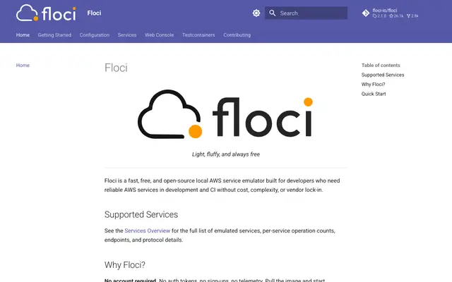 Floci screenshot