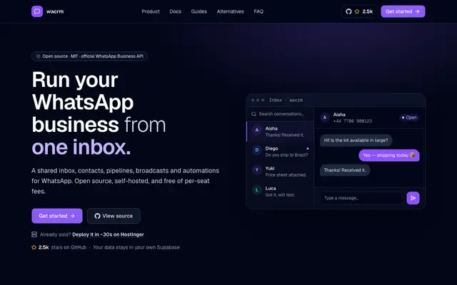 wacrm screenshot