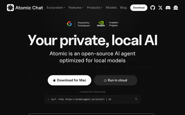 Atomic Chat screenshot