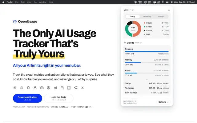 OpenUsage screenshot