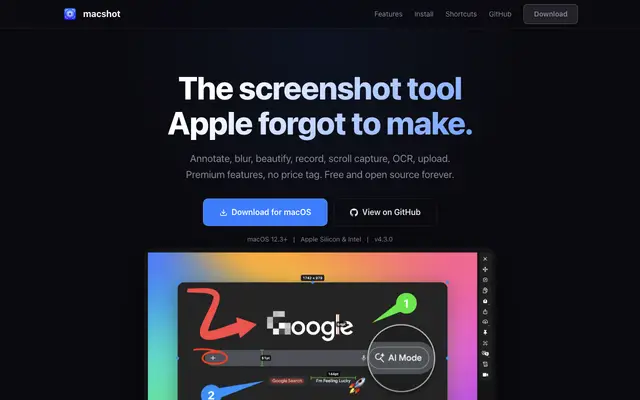 macshot screenshot