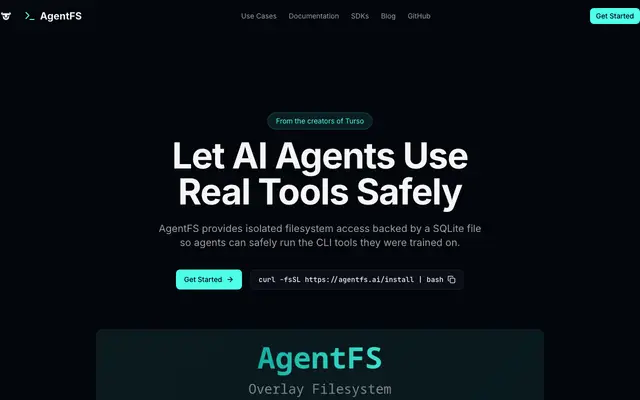 AgentFS screenshot