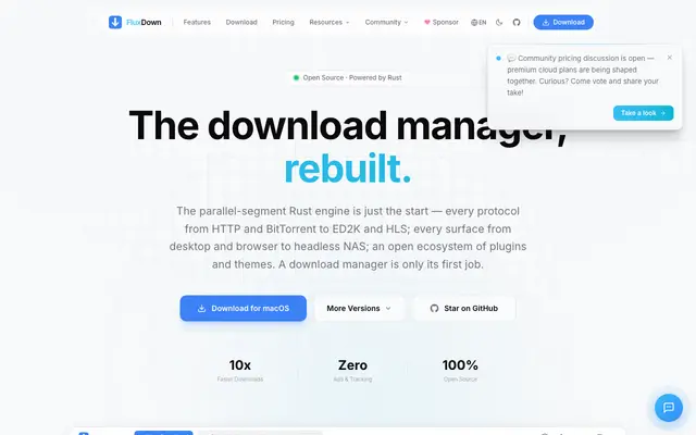 FluxDown screenshot