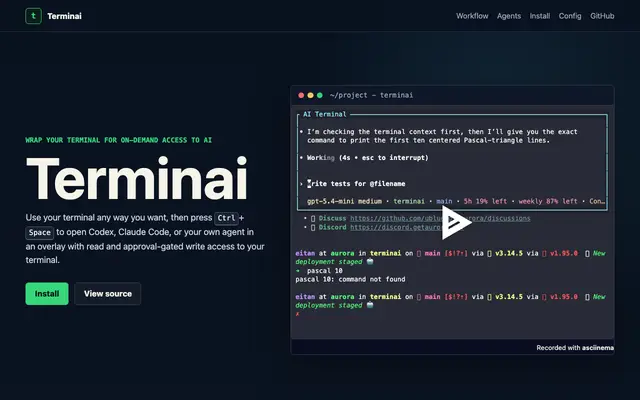 Terminai screenshot