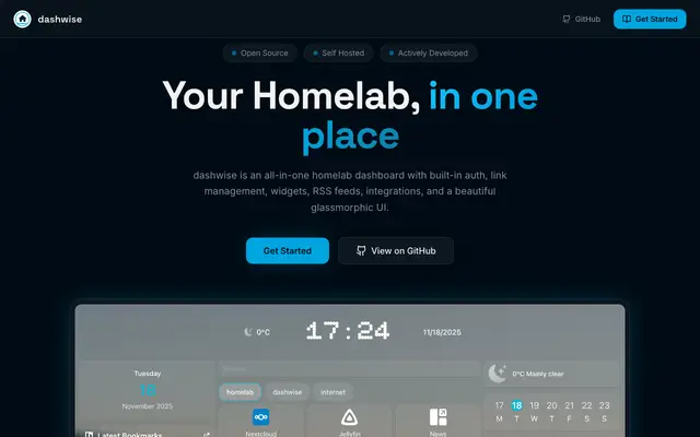 dashwise screenshot