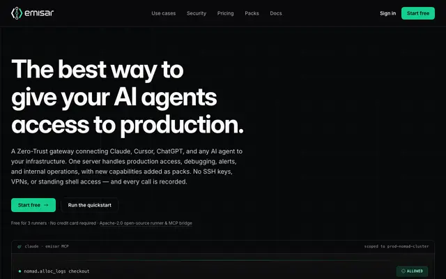 Emisar screenshot