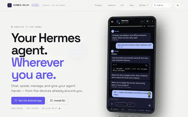 Hermes-Relay screenshot