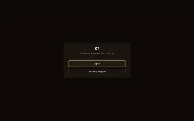 K7 screenshot