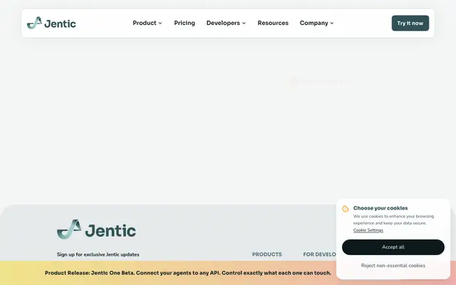 Jentic screenshot