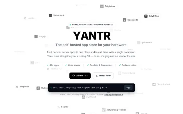 Yantr screenshot