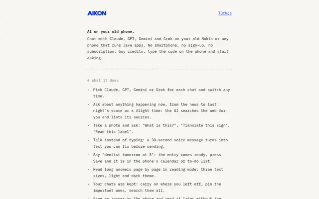 AIKON screenshot