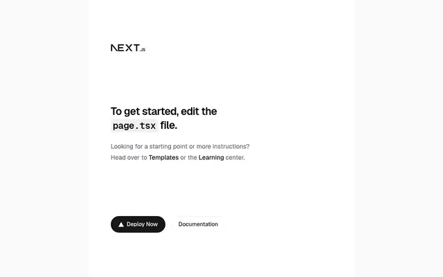 Create Next App screenshot