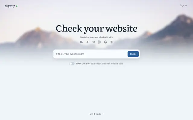 digitup screenshot