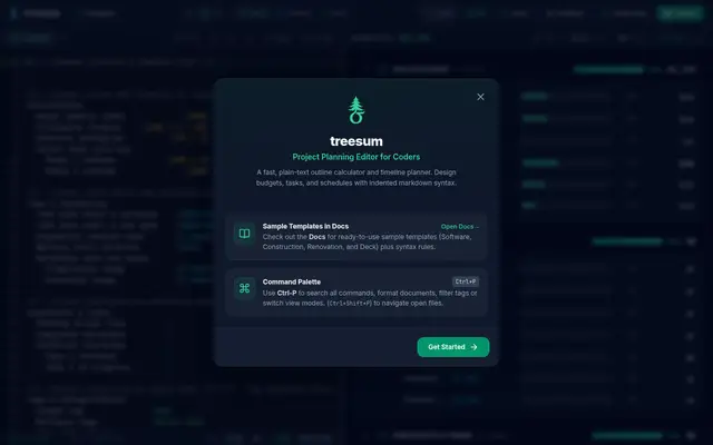 Treesum screenshot