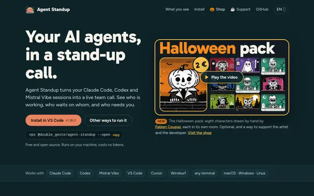 Agent Standup screenshot