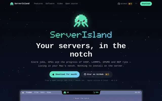 ServerIsland screenshot
