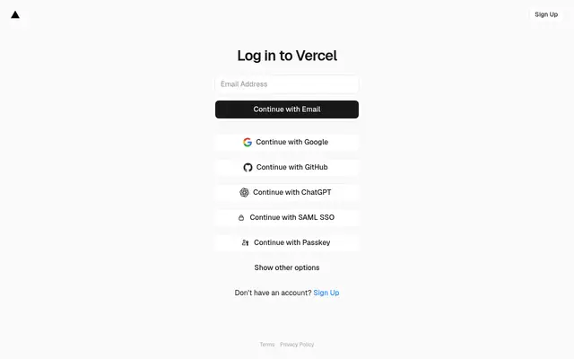Login screenshot