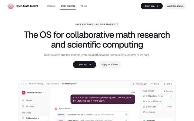 Open Math OS screenshot