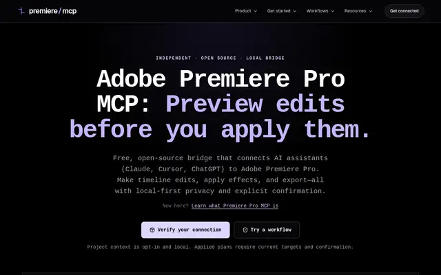 Adobe Premiere Pro MCP screenshot