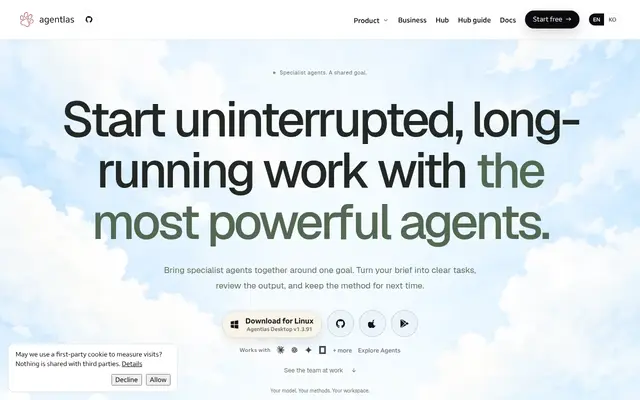 Agentlas screenshot