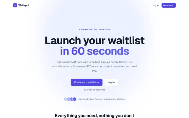 Waitspot screenshot