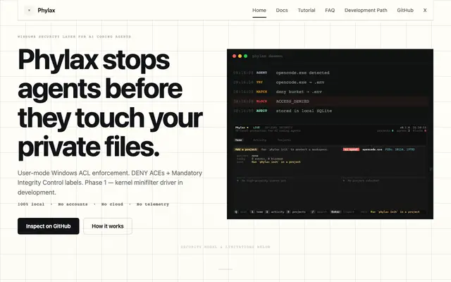 Phylax screenshot